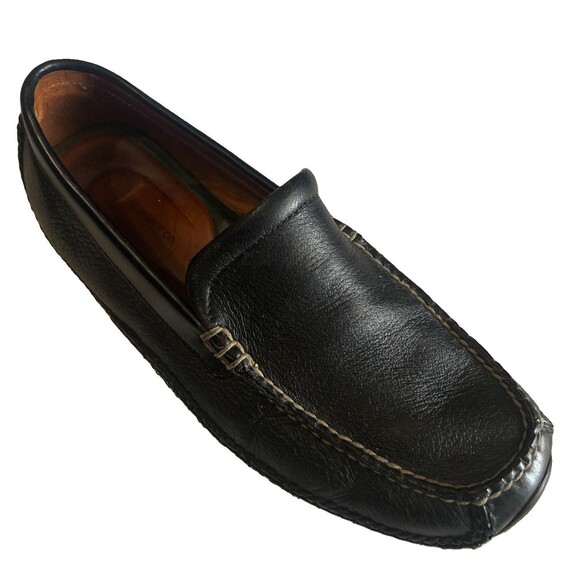 HS Trask Mens 10.5M Black Vibram Loafers Driving Moccasins Leather Preppy Shoe main image 8